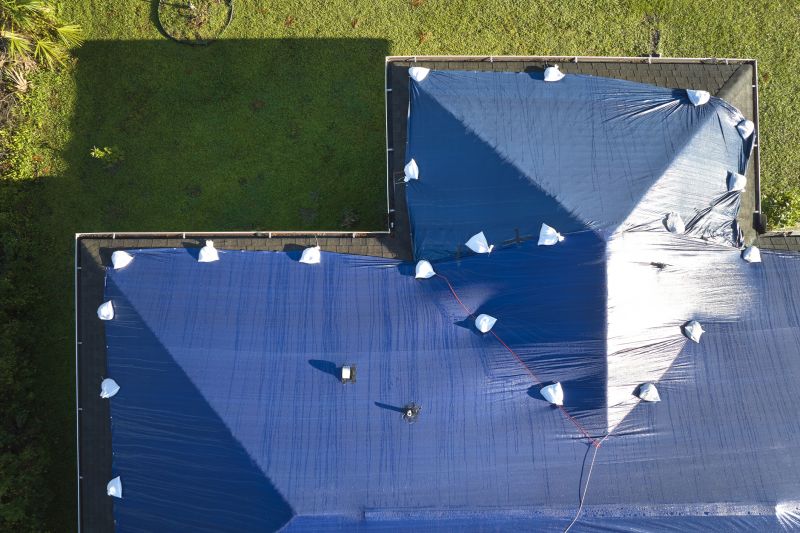Roof Tarp Installation