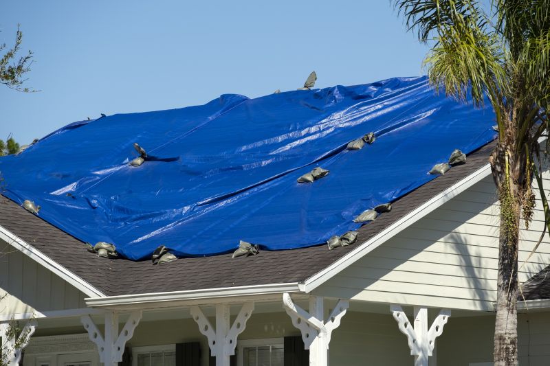 Roof Tarp Installation
