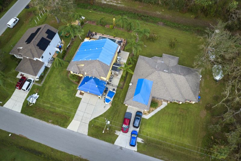 Roof Tarp Installation