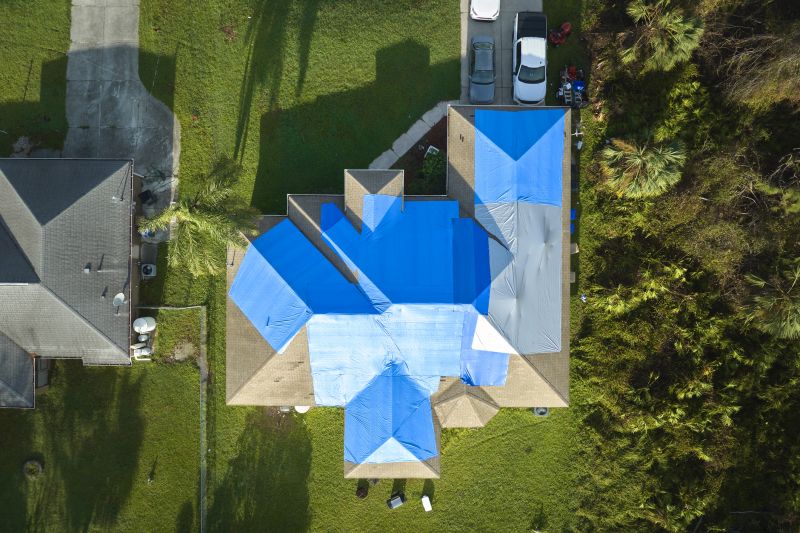 Roof Tarp Installation